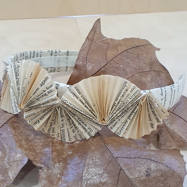 The Great Gatsby Book Page Headband, Art Deco Style, Paper Anniversary Gift, 