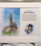 Original hand painted watercolour print of Stirling Tower Scotland - Image 1