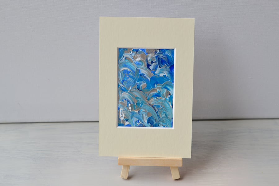 Aceo  Abstract Acrylic Painting - Tranquil Original Art 