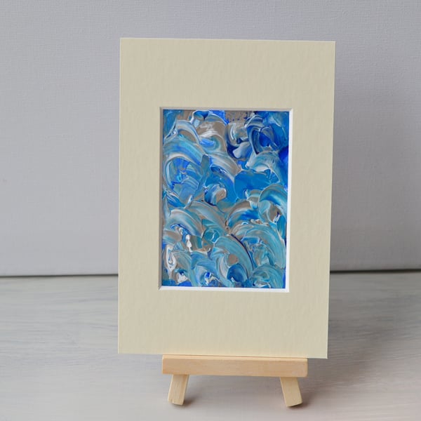 Aceo  Abstract Acrylic Painting - Tranquil Original Art 