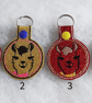 Alpaca - Lama Glitter felt keyrings - Image 1
