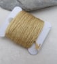 15m Natural Dye Dark Old Gold Pure Silk Embroidery Thread - Image 3