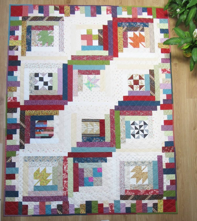 Gift for Student: Traditional Patchwork Quilt