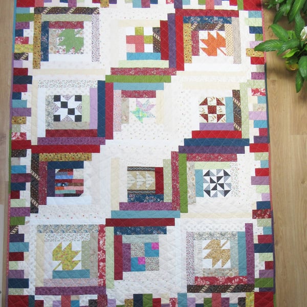 Gift for Student: Traditional Patchwork Quilt