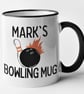 Personalised Bowling Mug - Customised Name Text Personalised Gift Present - Image 3