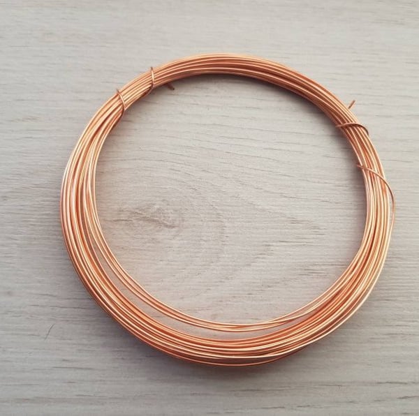 21 Gauge (0.71 mm) Bare Copper Dead Soft Wire - 10 Meters