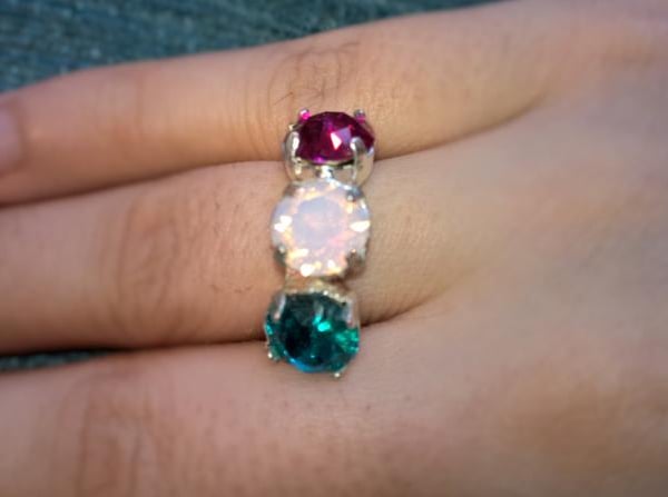 Adjustable Swarovski Crystal Ring
