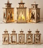 Christmas Laser Cut Wooden Lantern
