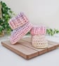 Cutie Pie Crochet Baby Booties - Peach, Custard & Pecan Pie - 0-6 Months