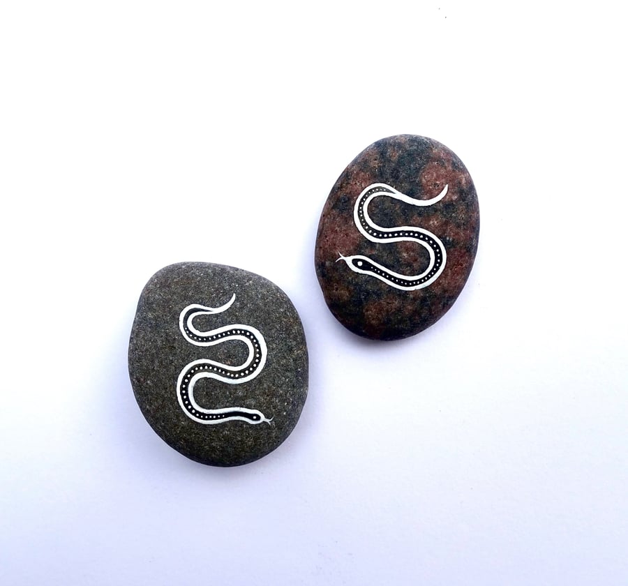 Little Snake Stones - Set of 2 - MADE TO ORDER