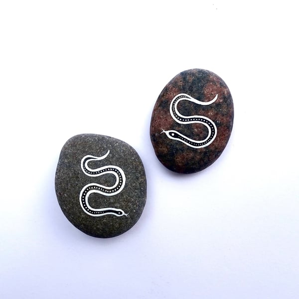 Little Snake Stones - Set of 2 - MADE TO ORDER