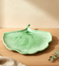 Light Green Marbled Ginkgo Leaf Trinket Tray  - Image 2
