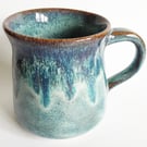 Blue Mug - Hand Thrown Stoneware Ceramic Mug