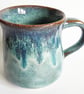 Blue Mug - Hand Thrown Stoneware Ceramic Mug