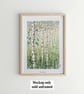 Birch Woodland original artwork, small landscape drawing - Image 9