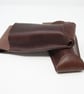 Brown leather holster pouch for secateurs; great gift for gardeners - Image 4