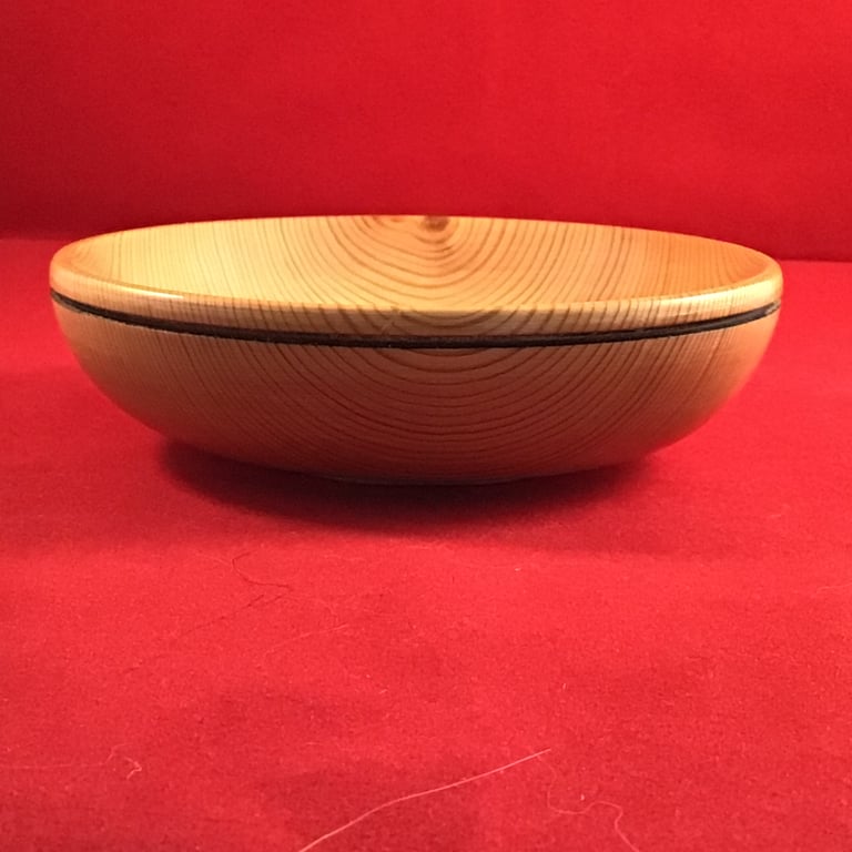Shallow wood turned bowl