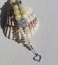Honey Quartz & Yellow Aragonite Chunky Gemstone Chakra Bracelet "Ainslie" - Image 6