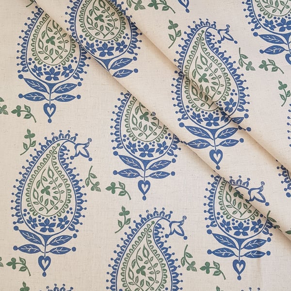 'Josephine' fabric in Blue