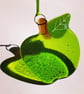 Fused Glass Green Apple
