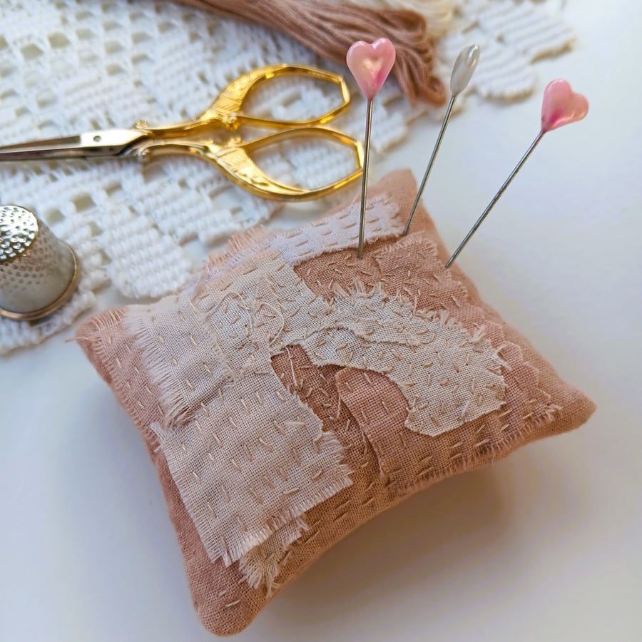 Slow Stitched Pin Cushion