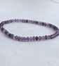 Faceted amethyst stretch bracelet, February birthday - Image 3