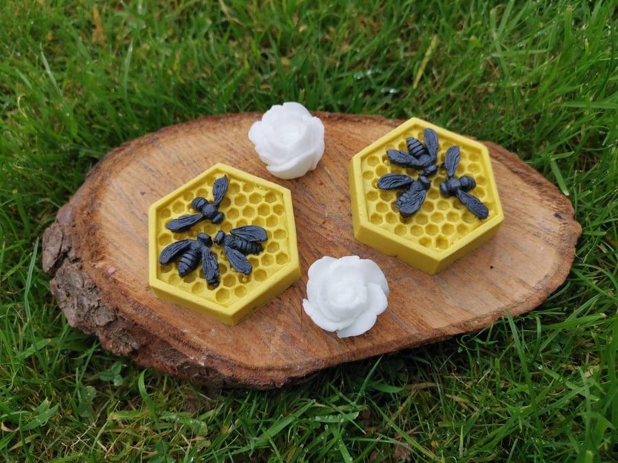 Soap Honeycomb with bees