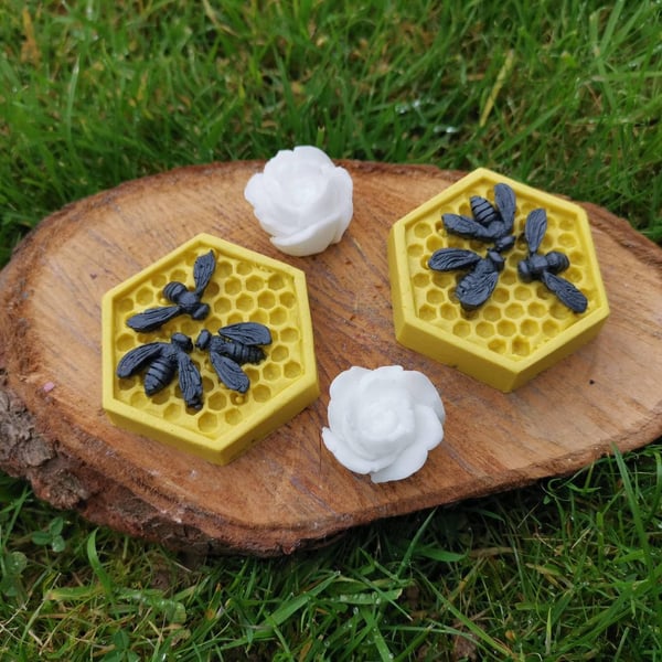 Soap Honeycomb with bees