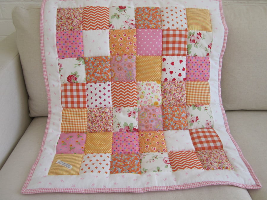 Handmade Patchwork Baby Quilt