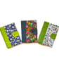 A5 notebook fabric cover in a choice of 6 prints, reusable and beautiful! - Image 2
