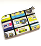 Funky Cassette Tape Zip Pouch - Small Zipper Bag for Everyday Essentials