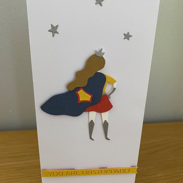 You Are Unstoppable – Handmade Superhero Card