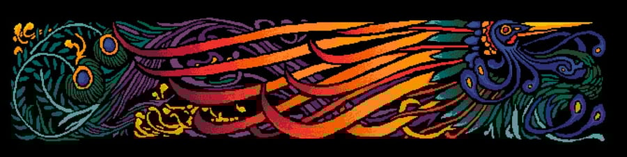 119 - Firebird Phoenix - Cross Stitch Pattern