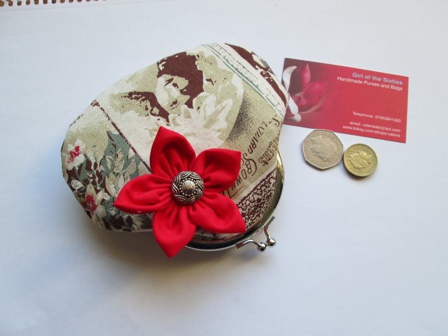 Vintage Design Fabric Credit CardCoin Purse