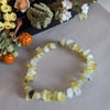 Summer Seconds yellow serpentine stretch bracelet