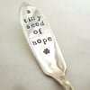 Tiny Seed of Hope, Plant Pot Marker, Upcycled Vintage Butter Spreader