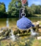 Crochet Whale Keyring Bag Charm Handmade - Image 4