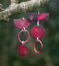 Seconds Sunday Statement, Mismatched, Long Dangle, Red Earrings  - Image 2