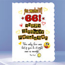 Personalised 66th Birthday Card - New Pensioner Celebration Birthday Card