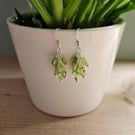 Peridot and Sterling Silver Earrings