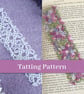 PDF Tatting Pattern - Janessa Version 3 Bookmark - Intermediate - Image 1
