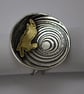 Rabbit hare illusion ring - sterling silver and brass ring - mixed metal ring - Image 3