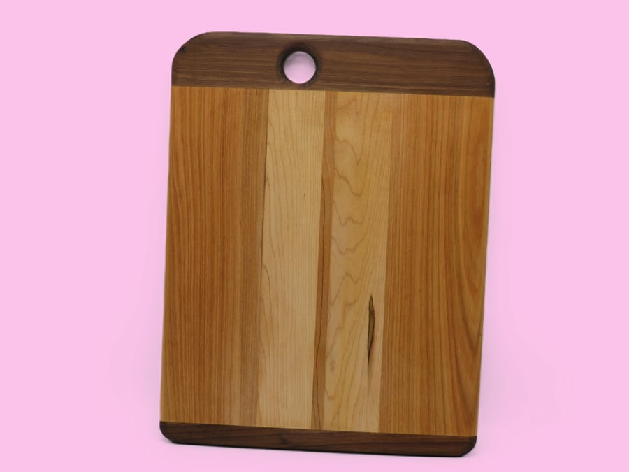 Contrasting Coloured Hardwood Serving Board: SKU-LSB3
