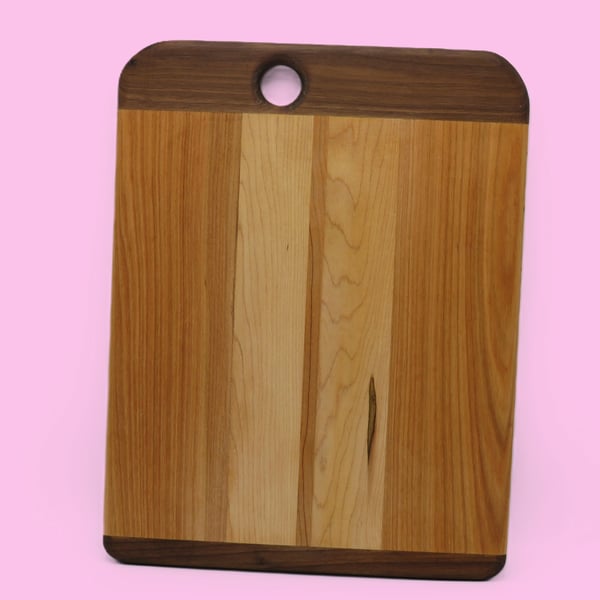 Contrasting Coloured Hardwood Serving Board: SKU-LSB3