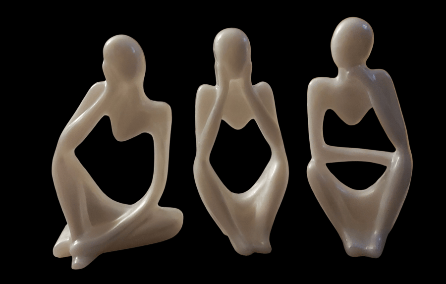 Handmade Resin Thinker ornaments