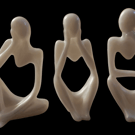 Handmade Resin Thinker ornaments