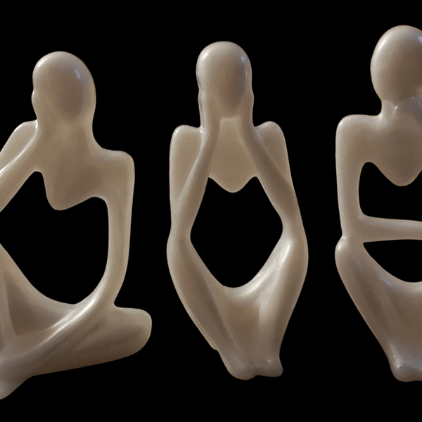 Handmade Resin Thinker ornaments