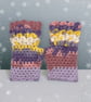 Crocheted Fingerless Dragon Scale Gloves - Image 1