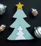 Desktop Scandi Wooden Xmas Tree With Pop Out Mini Tree - Image 4
