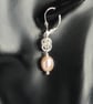 Cultured Pearl Chainmaille Earrings - Image 2